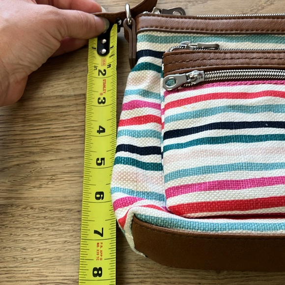 Relic striped multicolor crossbody bag 11”width x 7” high - Picture 13 of 14